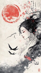《春日信箱》邻居老太太森川铃角色头像，和蔼的银发老人